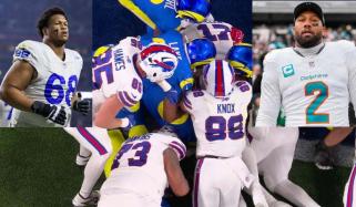 Alaric Jackson loses cool, punches Bills' Bradley Chubb after MNF thriller