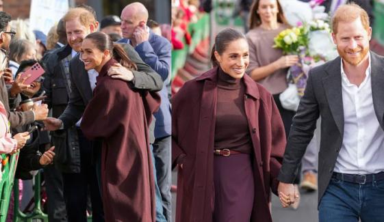 Prince Harry shares special video message amid warm welcome in Nottingham with Meghan