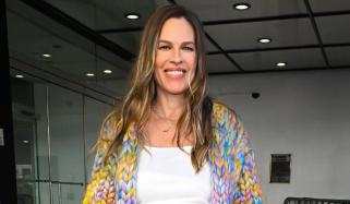 Hilary Swank flaunts her baby bump as she slams backlash over having child at 52