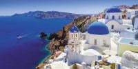 یونان کا دلفریب جزیرہ ’سینتورینی‘