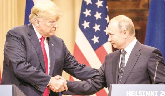 پوٹن اور ٹرمپ کی ملاقات 