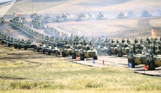 روس کی تاریخی جنگی مشقیں