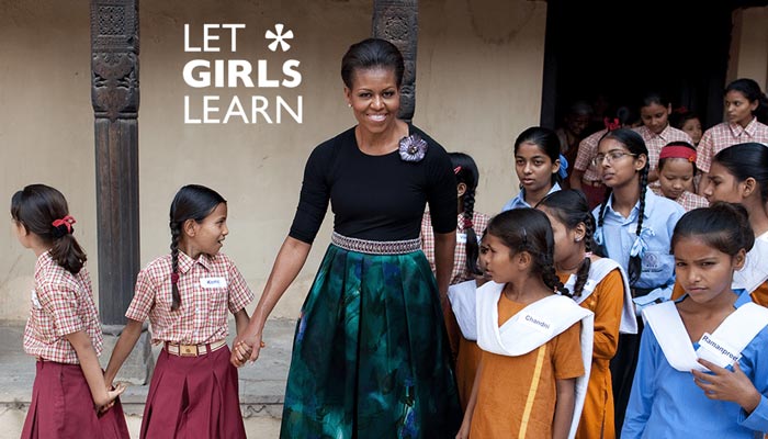 مشیل اوباما لڑکیوں کی تعلیم کے لیے کام کریں گی