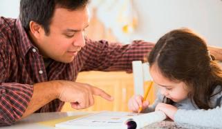 Parents Help Children In Homework