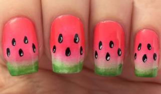 Watermelon Nail Art