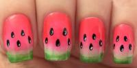 Watermelon Nail Art