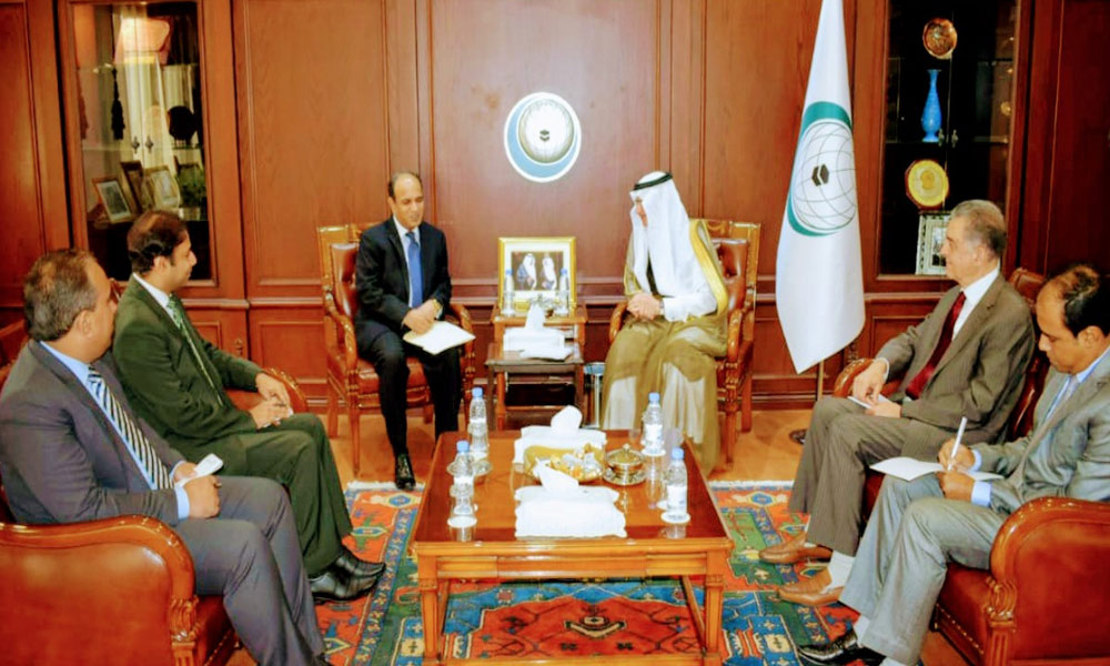 قونصل جنرل خالد مجید کی اوآئی سی کےجنرل سیکرٹری سے ملاقات 