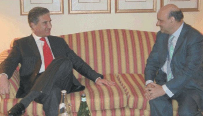 وزیر خارجہ شاہ محمود قریشی کی کشمیری حریت لیڈر مجید ترمبو سے برسلز میں ملاقات