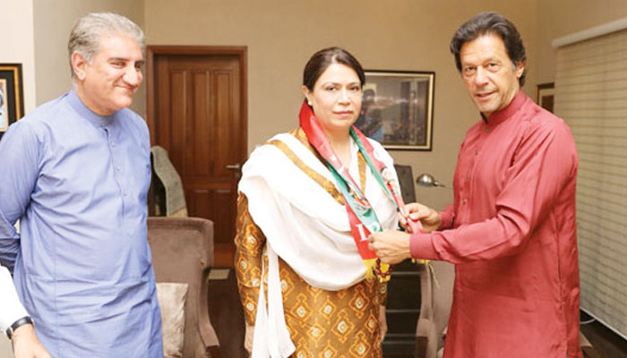 پاکستان تحریکِ انصاف میں شمولیت کے موقعے پر
