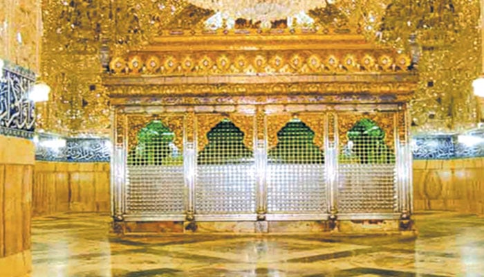 روضۂ حضرت عباس علمدارؓ کی اندرونی عکس بندی