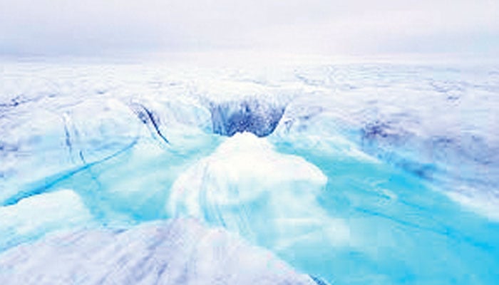 گرین لینڈ میں پگھلنے والی برف سے سطح سمندر میں11 انچ کا اضافہ