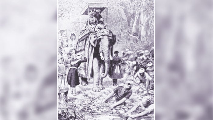 شیر شاہ سوری کی جی ٹی روڈ کے تعمیراتی کام کے معاینے کی علامتی تصویر