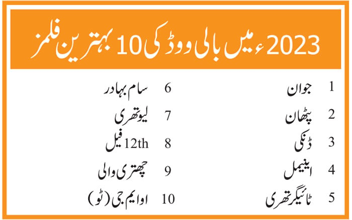 لالی ووڈ کیلئے مایوس کُن، بالی ووڈ کیلئے کامیاب ترین سال، بالی ووڈ نے روایات برقرار رکھیں