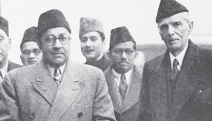قائداعظم محمد علی جناح اور شہید ملت نواب زادہ لیاقت علی خاںکی ایک یادگار تصویر