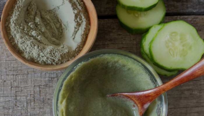 کھیرے اور چاول کا فیس جیل