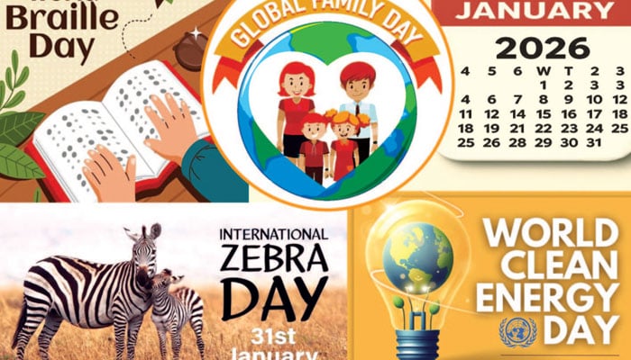 عالمی خاندان کے یوم سے زیبرے کے عالم گیر دن تک