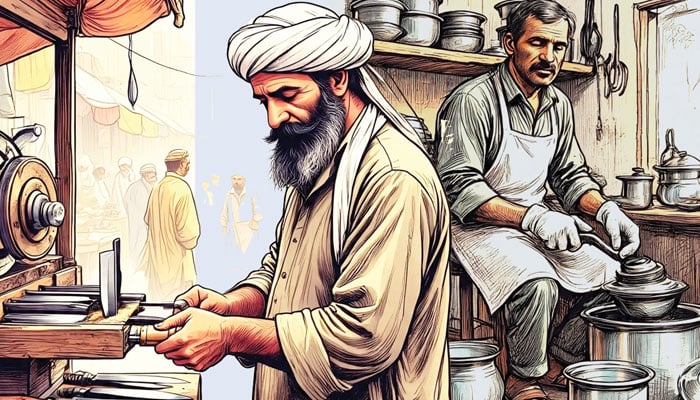 ماضی کے ’’کاریگر‘‘ گلی گلی صدائیں لگاتے اپنے فن کے شہنشاہ