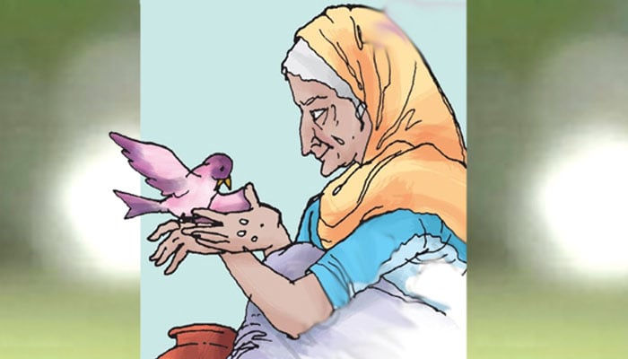 بڑھیا اور چڑیا کی کہانی