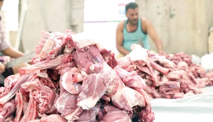 اجتماعی قربانی میں گوشت کی تقسیم کا حکم