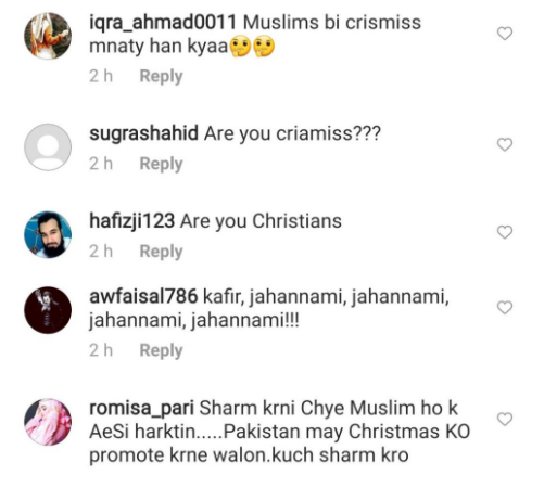 Netizens slams Zara Noor Abbas and Asad Siddiqui for throwing huge Christmas celebrations 
