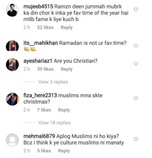 Netizens slams Zara Noor Abbas and Asad Siddiqui for throwing huge Christmas celebrations 