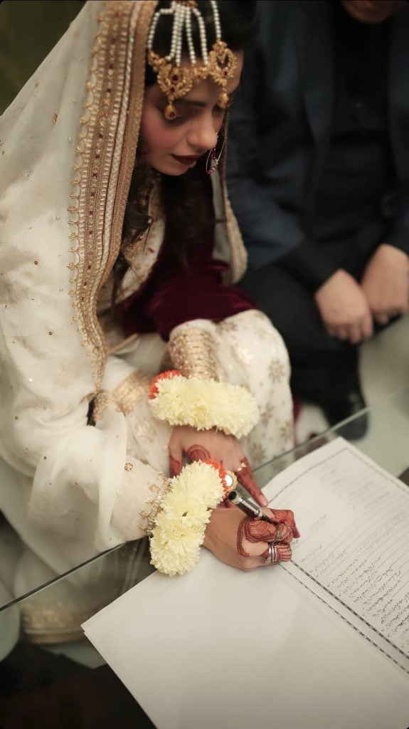 Srha Asghar ties the knot, shares beautiful snaps from her Nikkah ceremony