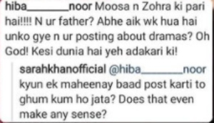 Sarah Khan gives a shut-up call to troll on the Internet, who tried to school her