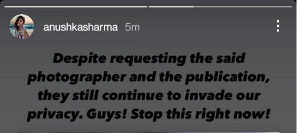 Anushka Sharma lashes out at paparazzi after invasion of privacy at home