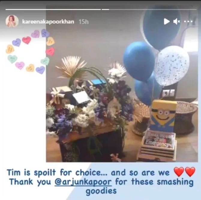 Kareena Kapoor gives sneak peek into 'smashing' goodie basket Arjun Kapoor sent for Taimur