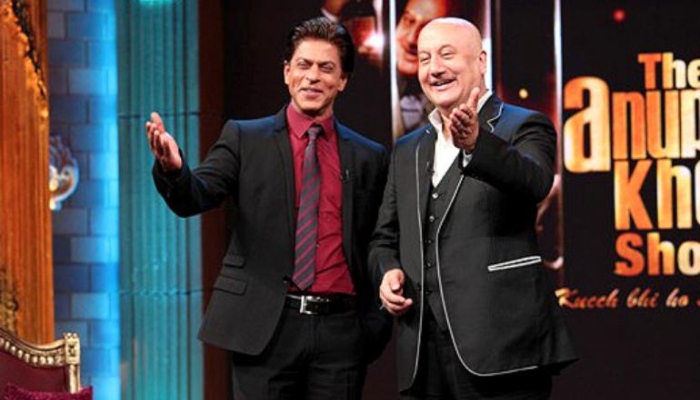 Anupam Kher shares candid throwback picture with Shah Rukh Khan