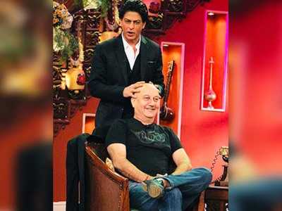 Anupam Kher shares candid throwback picture with Shah Rukh Khan