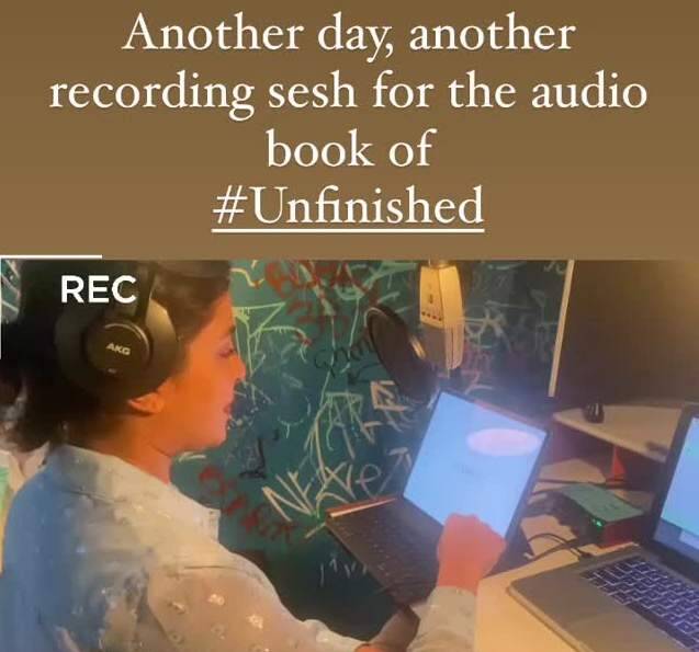 Priyanka Chopra Jonas shares glimpse of her cozy bedroom while working on ‘Unfinished’ audiobook
