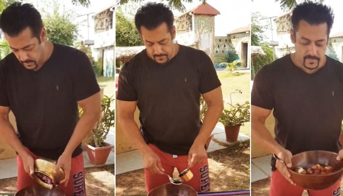 Salman Khan makes an instant pickle jar for his co-star: Watch video