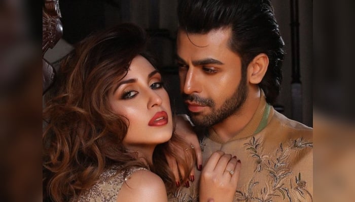 Farhan Saeed and Iman Ali pairs up for latest shoot while promoting film ‘Tich Button’