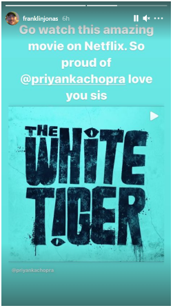 Priyanka Chopra Jonas receives all the praise from father-in-law for her performance in 'The White Tiger'