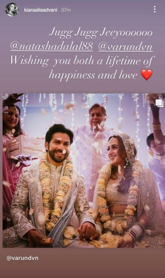 Bollywood stars pours wishes for newlyweds Varun Dhawan & Natasha Dalal