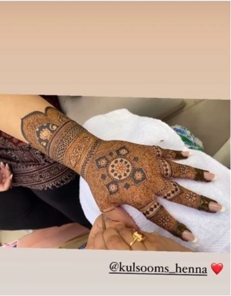 Bride-to-be Bakhtawar Bhutto-Zardari flaunts her beautiful bridal mehndi