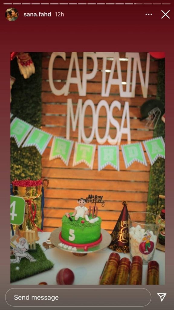 Fahad Mustafa throws cricket-themed party on his son Musa’s 5th birthday