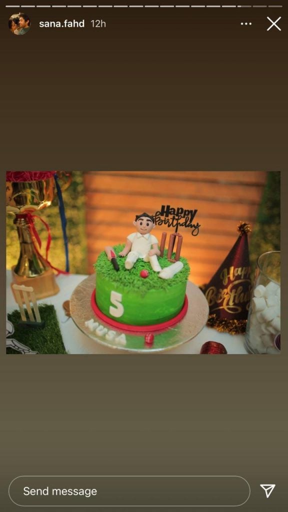 Fahad Mustafa throws cricket-themed party on his son Musa’s 5th birthday
