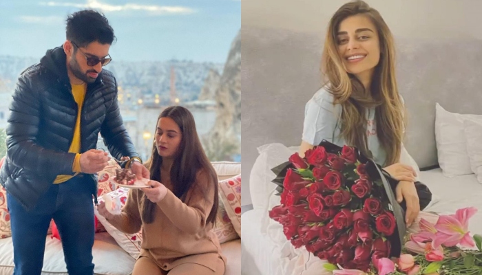 In Pictures: with roses and love! Pakistani stars spotted celebrating Valentine’s Day