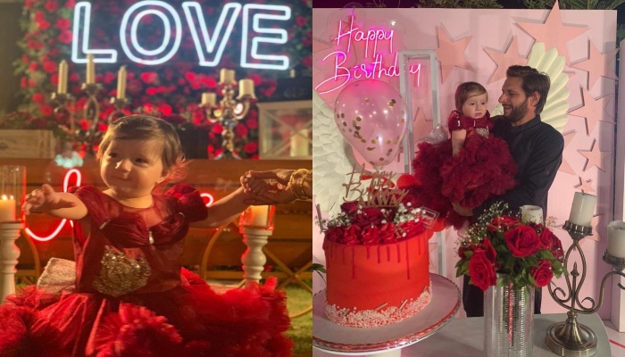 Shahid Afridi’s youngest daughter Arwa turns 1, celebrates her birthday in red-themed bash