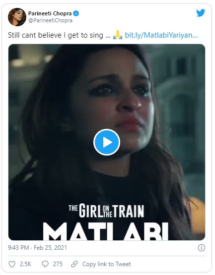 Parineeti Chopra turns singer for 'The Girl On The Train': Watch here