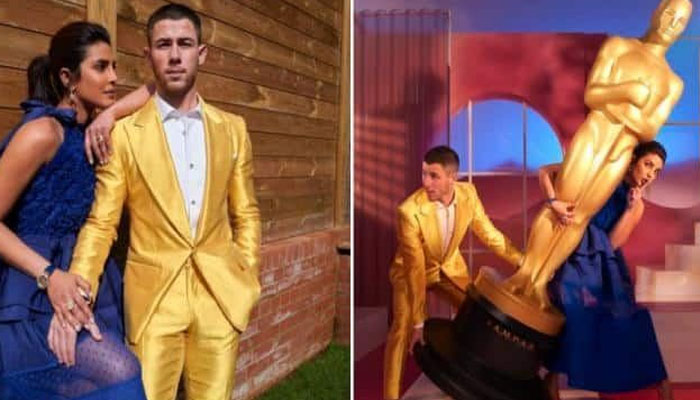 Priyanka Chopra, Nick Jonas leave fans in splits after they steal an Oscar