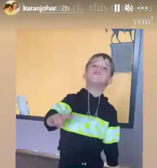 Karan Johar's son channels his inner SRK from Kuch Kuch Hota Hai