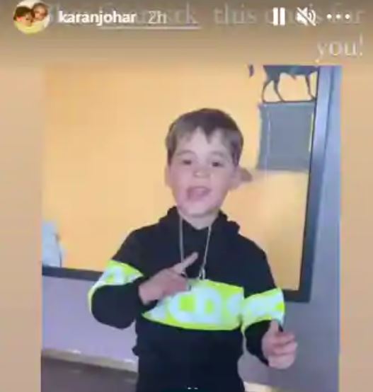 Karan Johar's son channels his inner SRK from Kuch Kuch Hota Hai
