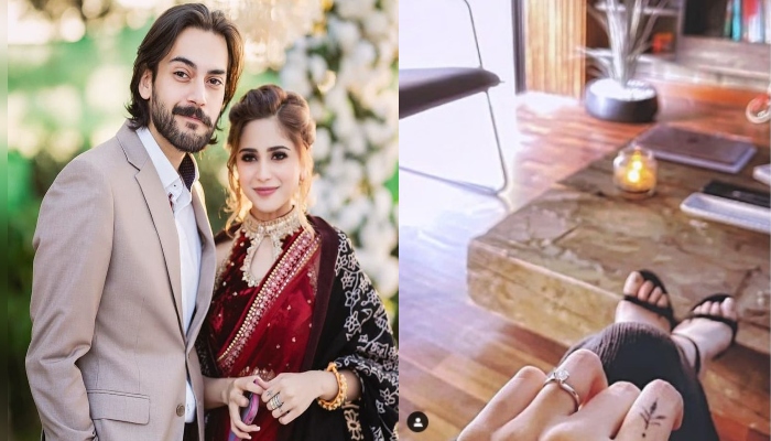 Aima Baig and Shahbaz Shigri are officially engaged!