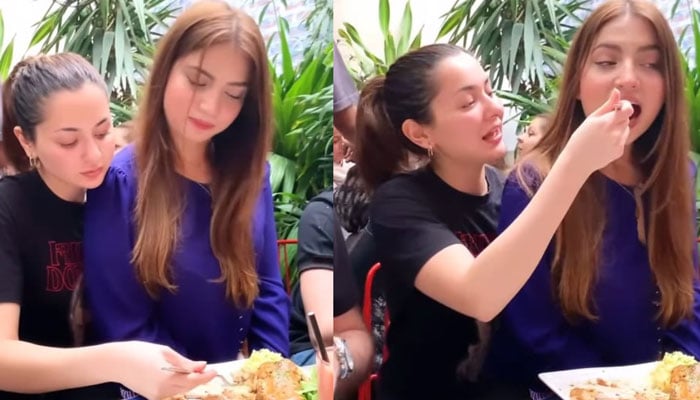 Hania Amir feeds Dananeer Mobeen her lunch in new video: Watch here