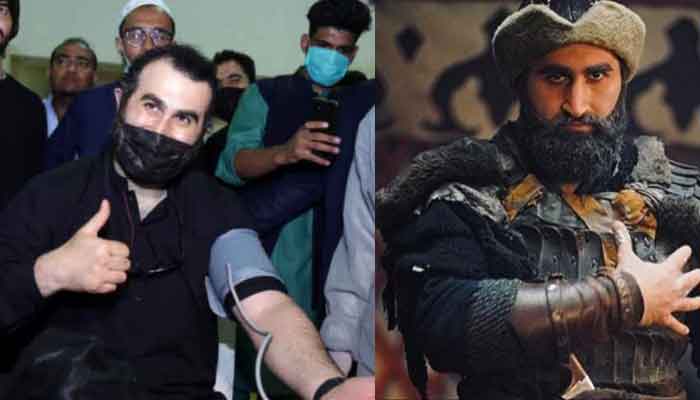 Turkish star Celal Al attracts big number of people at Expo Centre Karachi for blood donations 