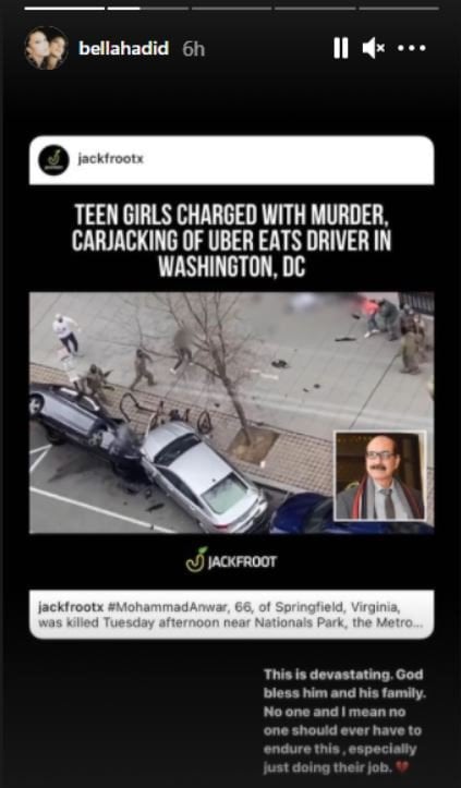 Bella, Gigi Hadid condemn Pakistan-origin driver’s murder