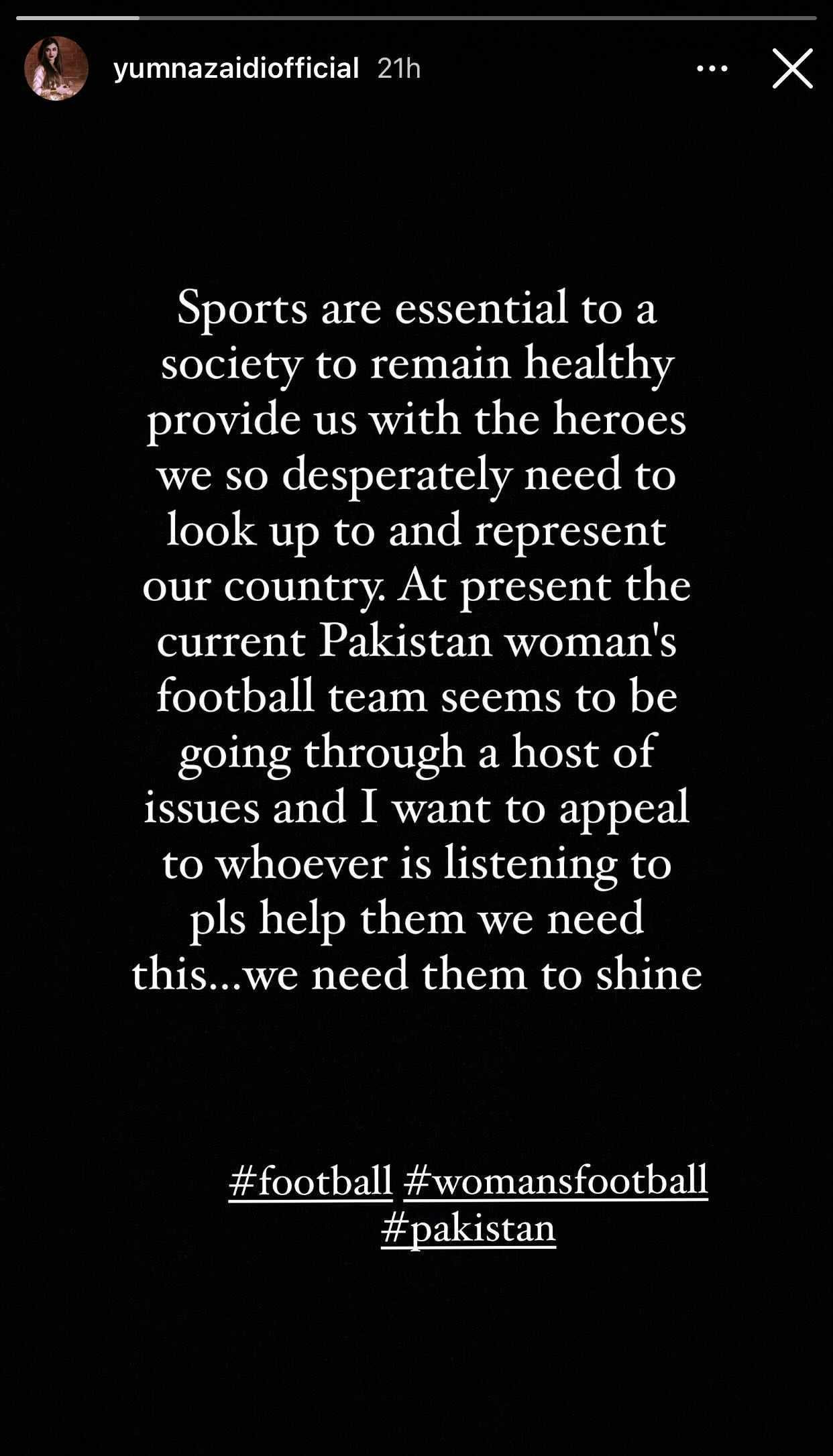 Yumna Zaidi, Mahira Khan supports Pakistan Women's National Football team amidst FIFA ban